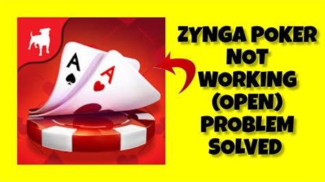 zynga poker app not working